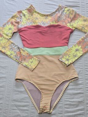 Seea Hermosa One Piece Rashguard Suit Neo Women's Size Small